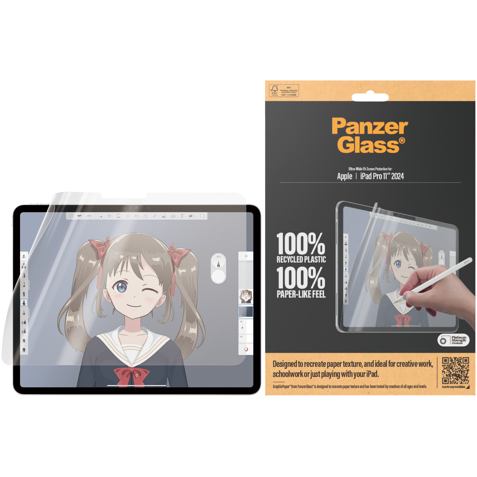 Zaštita ekrana PANZER GLASS GraphicPaper Screen Protector iPad Pro 11" 2024 UWF-0