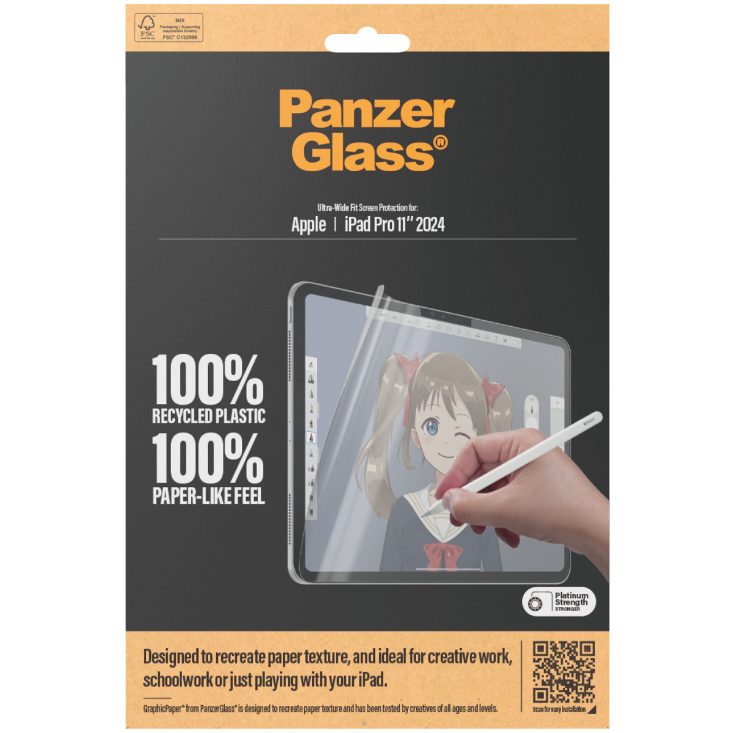 Zaštita ekrana PANZER GLASS GraphicPaper Screen Protector iPad Pro 11" 2024 UWF-1