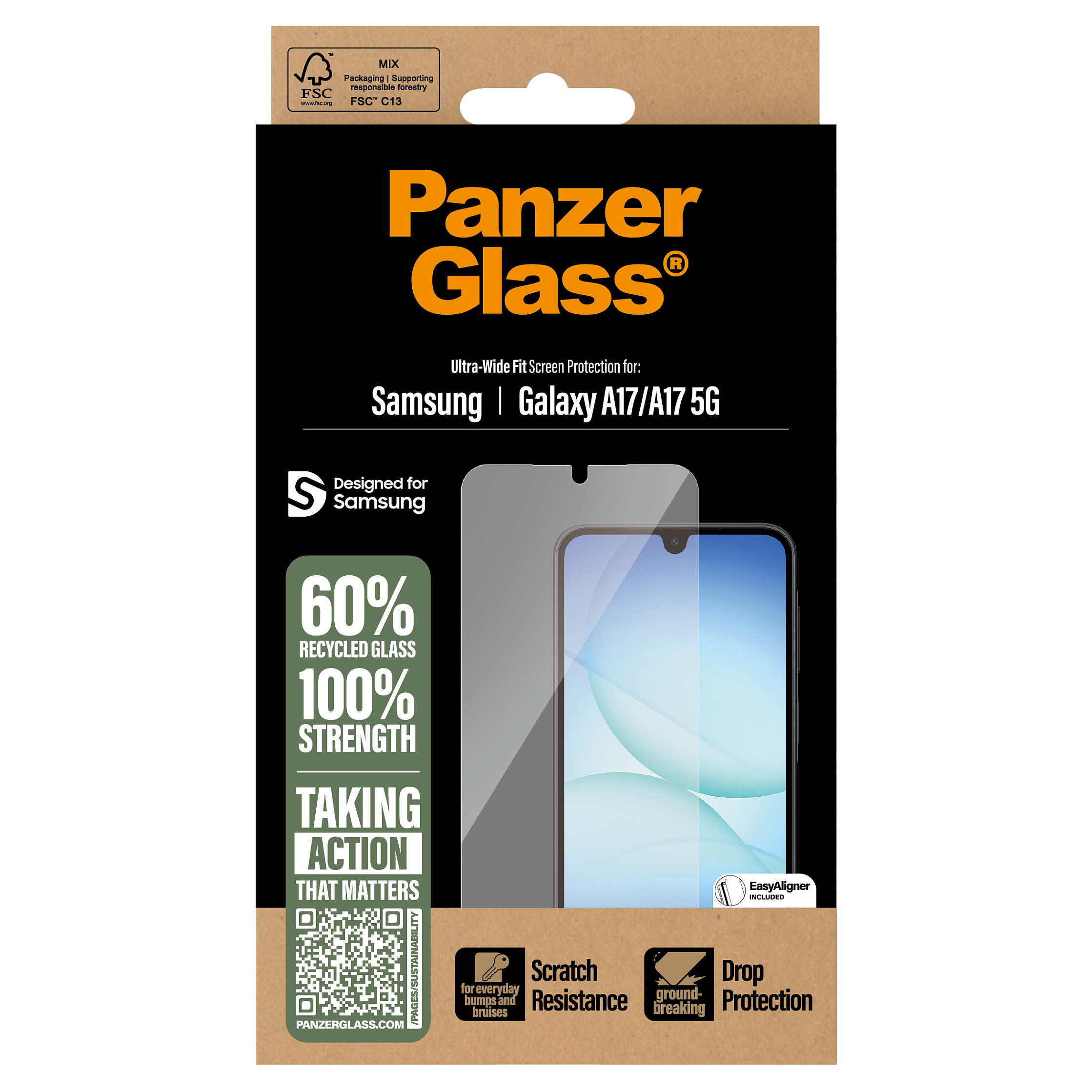 Zaštita ekrana PANZER GLASS Screen Protector Galaxy A17/A17 5G UWF-2