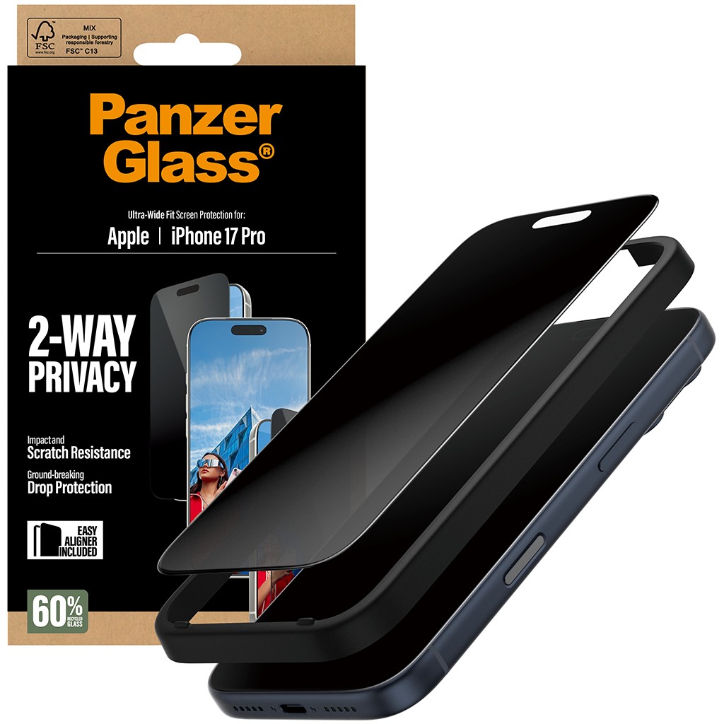 Zaštita ekrana PANZER GLASS 2-Way Privacy Schutzglas iPhone 17 Pro/UWF-5