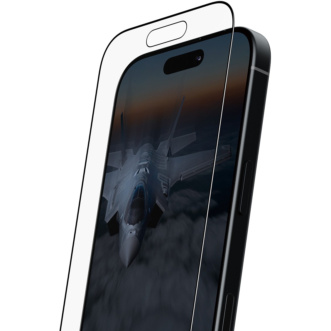 Zaštita ekrana PANZER GLASS Stealth Screen Protector w. Black Frame iPhone 17 | iPhone 16 Pro | Ultra-Wide Fit