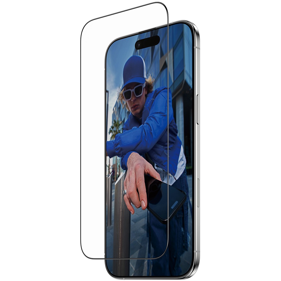 Zaštitno staklo PANZER GLASS iPhone Air UWF Fastfit crni okvir-0