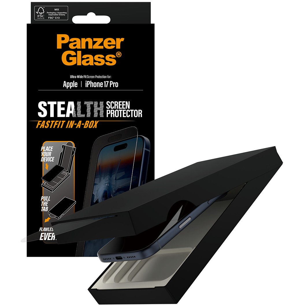 Zaštita ekrana PANZER GLASS Stealth Screen Protector iPhone 17 Pro | Ultra-Wide Fit-4