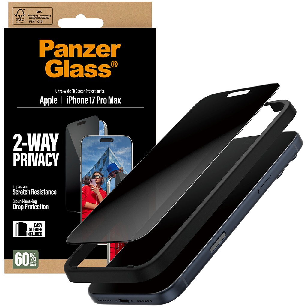 Zaštita ekrana PANZER GLASS 2-Way Privacy Schutzglas iPhone 17 Pro Max/UWF-5