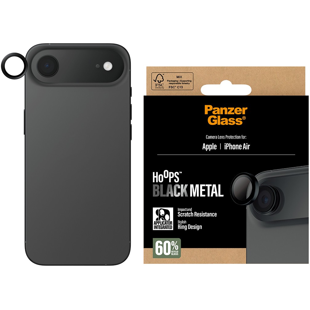 Zaštita za ekran PANZER GLASS Hoops black iPhone Air-1