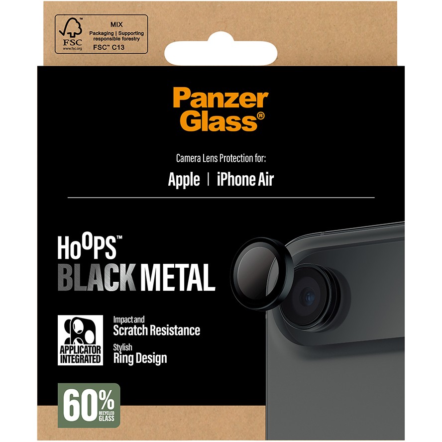 Zaštita za ekran PANZER GLASS Hoops black iPhone Air-2
