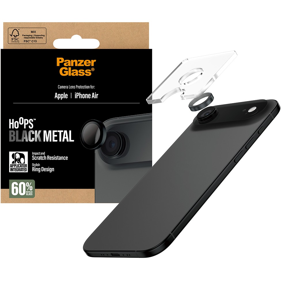 Zaštita za ekran PANZER GLASS Hoops black iPhone Air-4