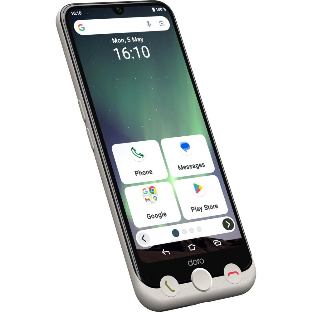 Pametni telefon DORO Aurora A30 / graphit + bežični punjenje Station-1