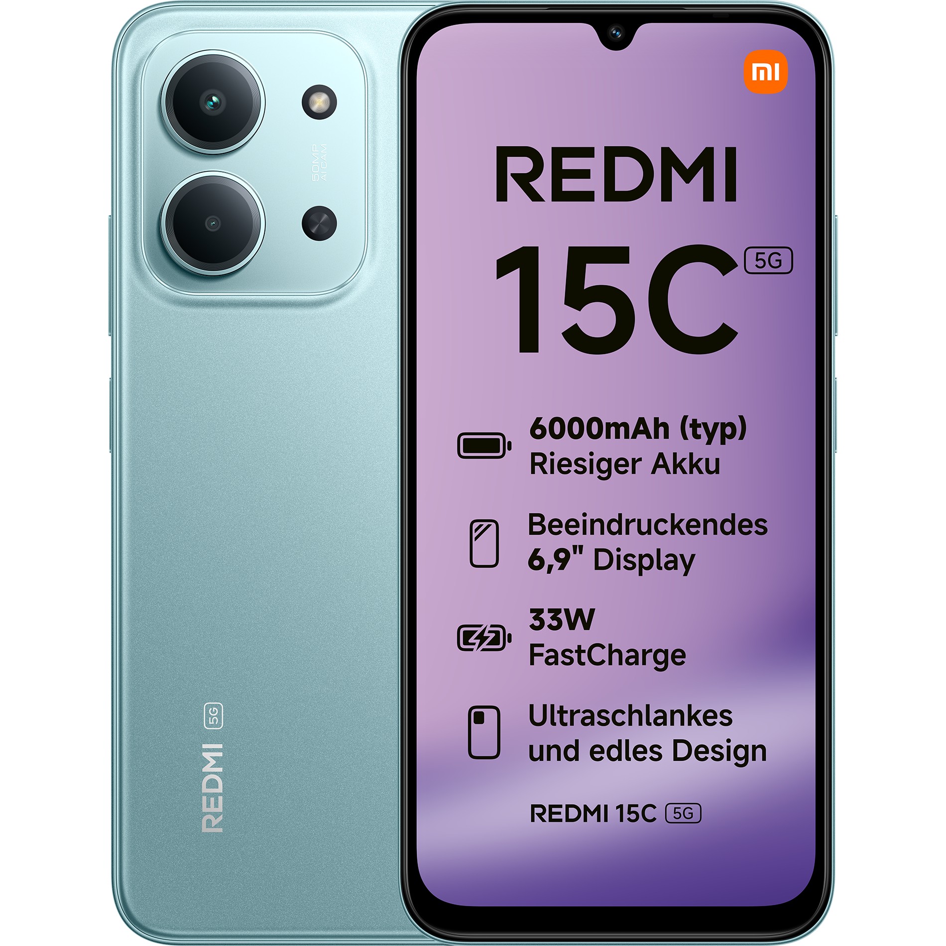 Mobitel XIAOMI Redmi 15C 5G 4GB/128GB zeleni