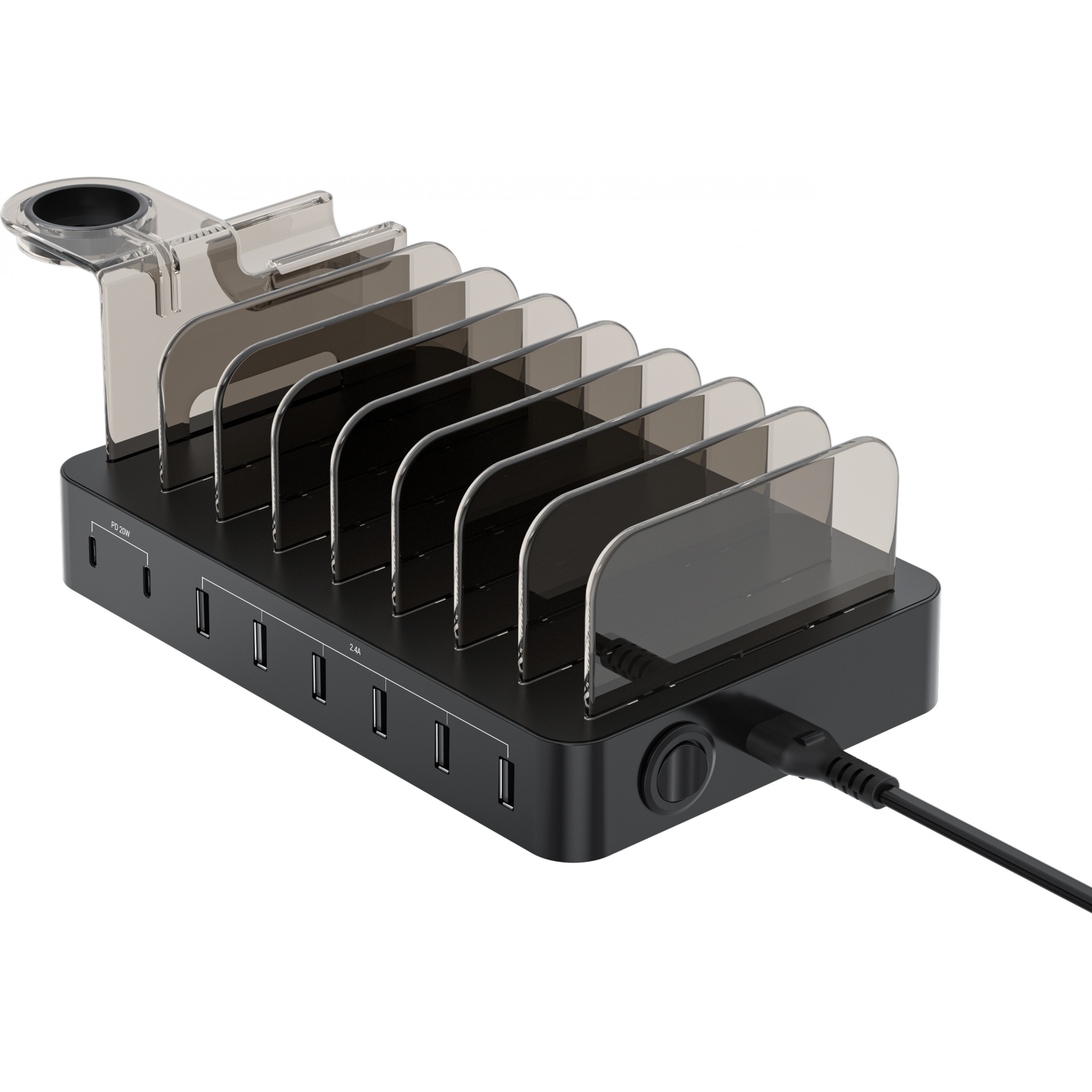 Punjač CONCEPTRONIC Ladegerät 8Port 6xUSB-A/2xC Multi 75WPD3.0-0
