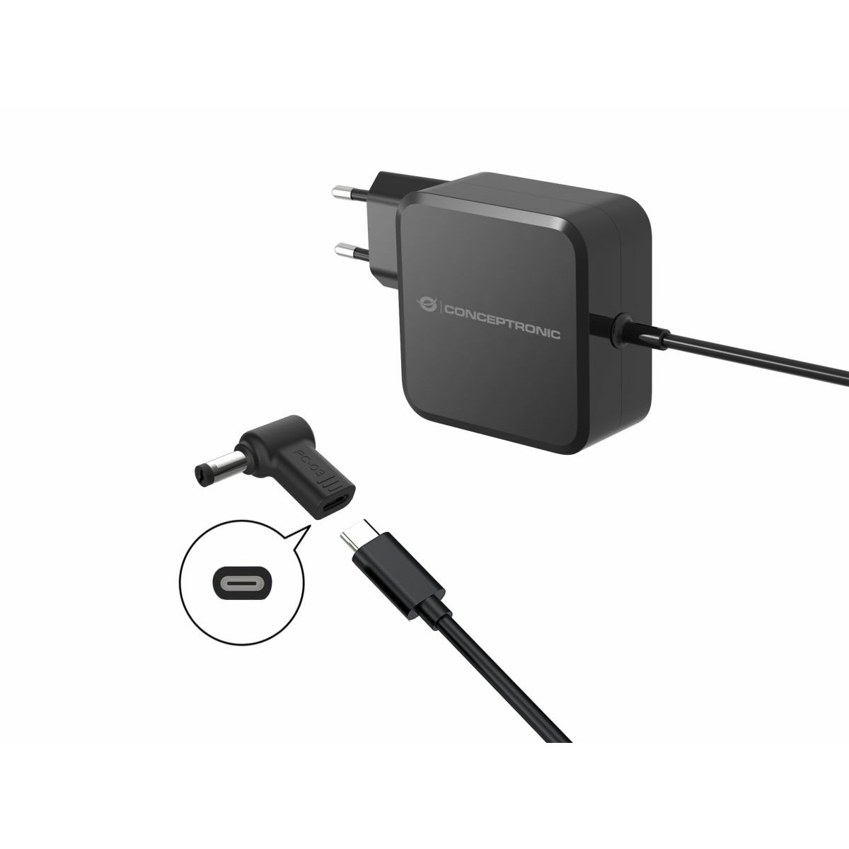 Adapter CONCEPTRONIC USB-C PD100W->Acer/Uni.5.5x1.7mm Adap.18-20V-1