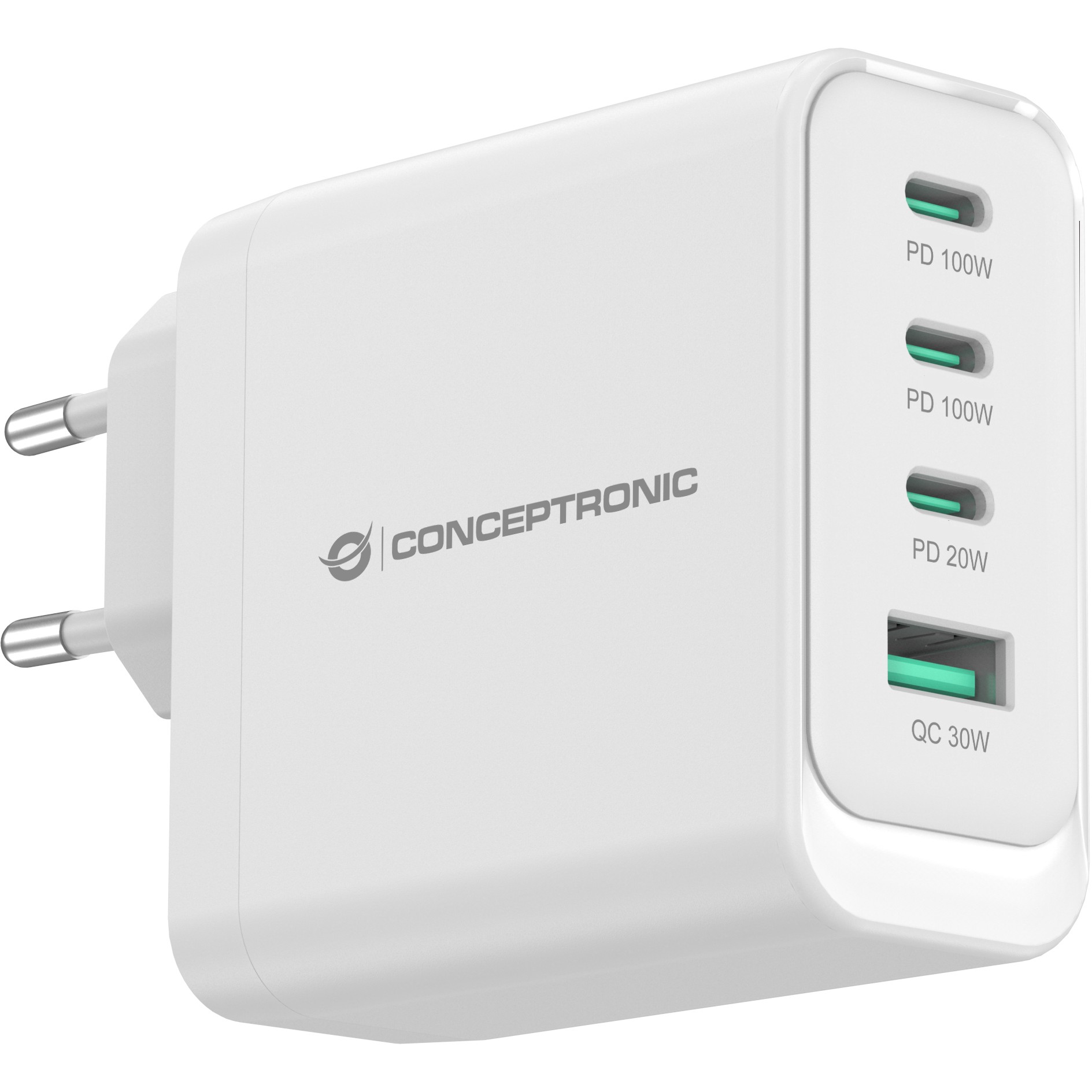 Punjač CONCEPTRONIC Ladegerät (4Port, 3xUSB-C, 1xA100WPD3.0, PPS)-1