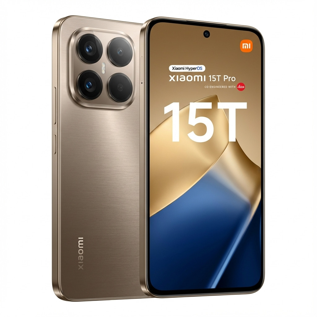 Pametni telefon XIAOMI 15T Pro 5G (6.83" AMOLED 144Hz, 12GB/1TB, 50MP, 5500mAh, 90W) Mocha Gold-0