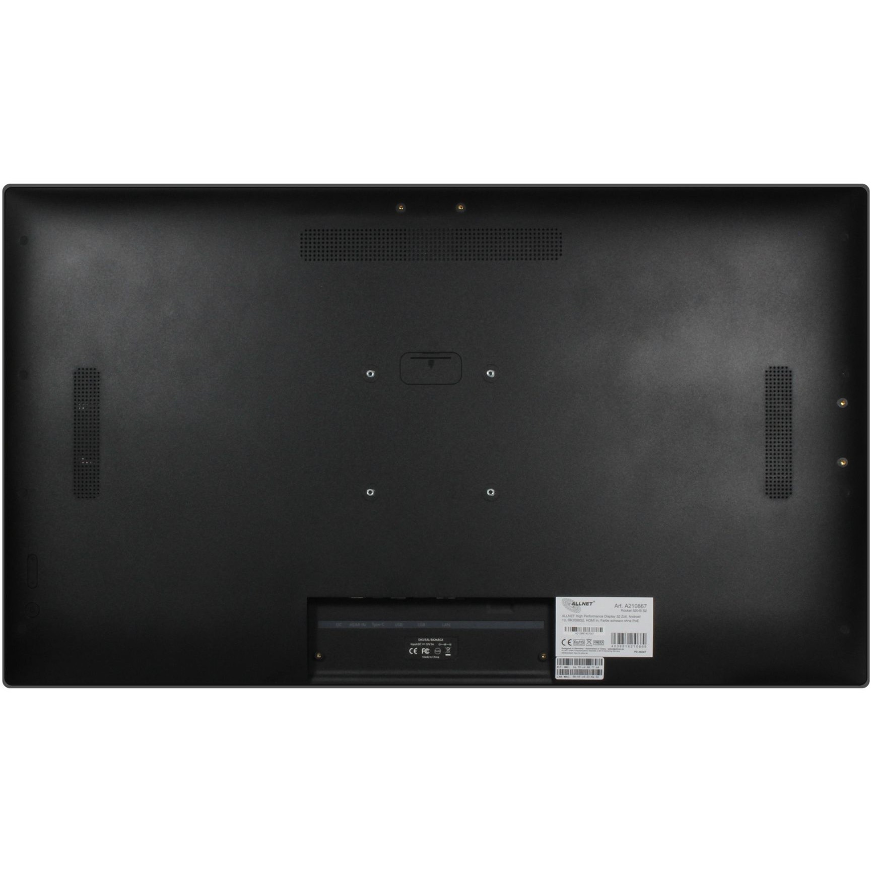 Display ALLNET High Performance 32 Zoll Android 12 RK3588 HDMI In crna boja-1