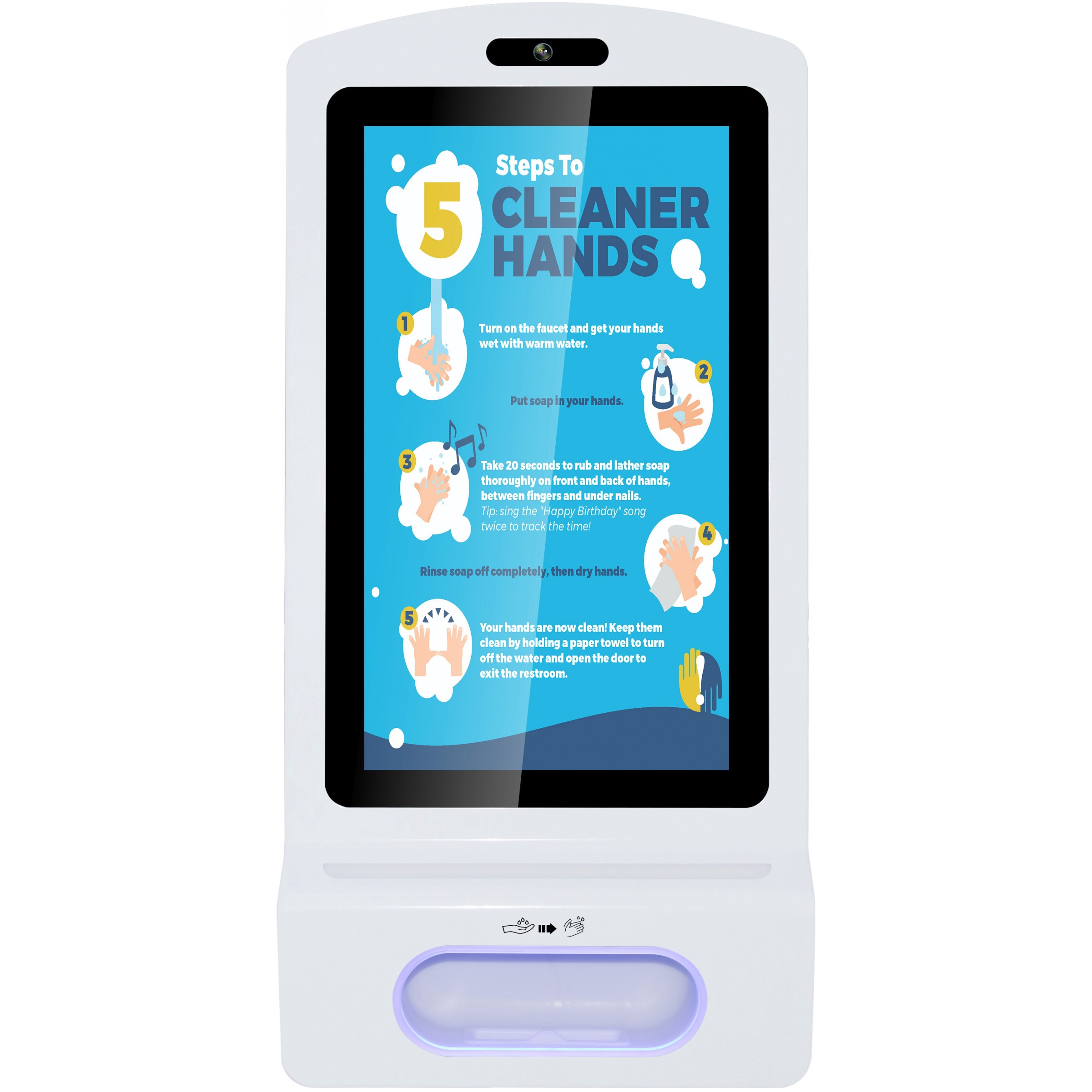 Display ALLNET RK3288 21 Zoll Desinfektion Kioskterminal bijela boja-0