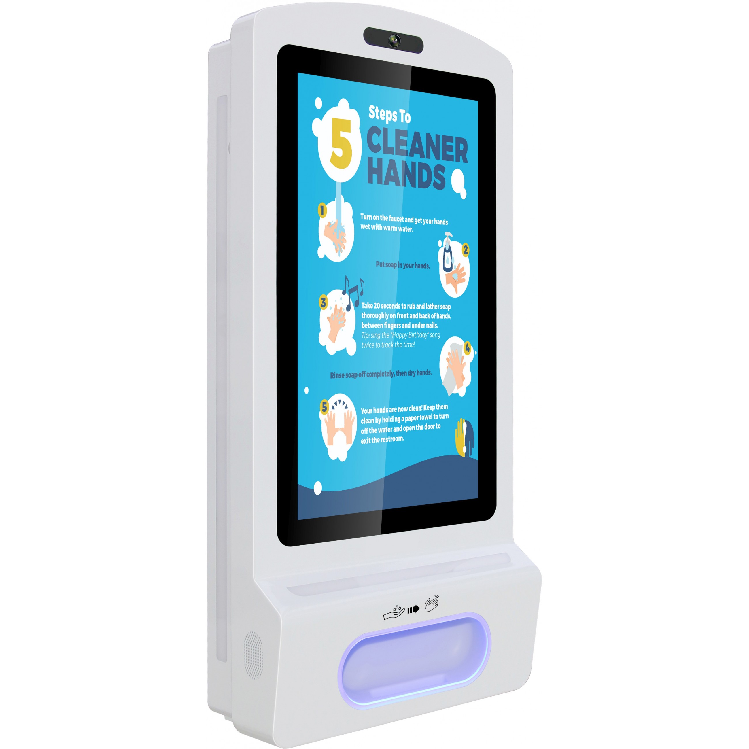 Display ALLNET RK3288 21 Zoll Desinfektion Kioskterminal bijela boja-1