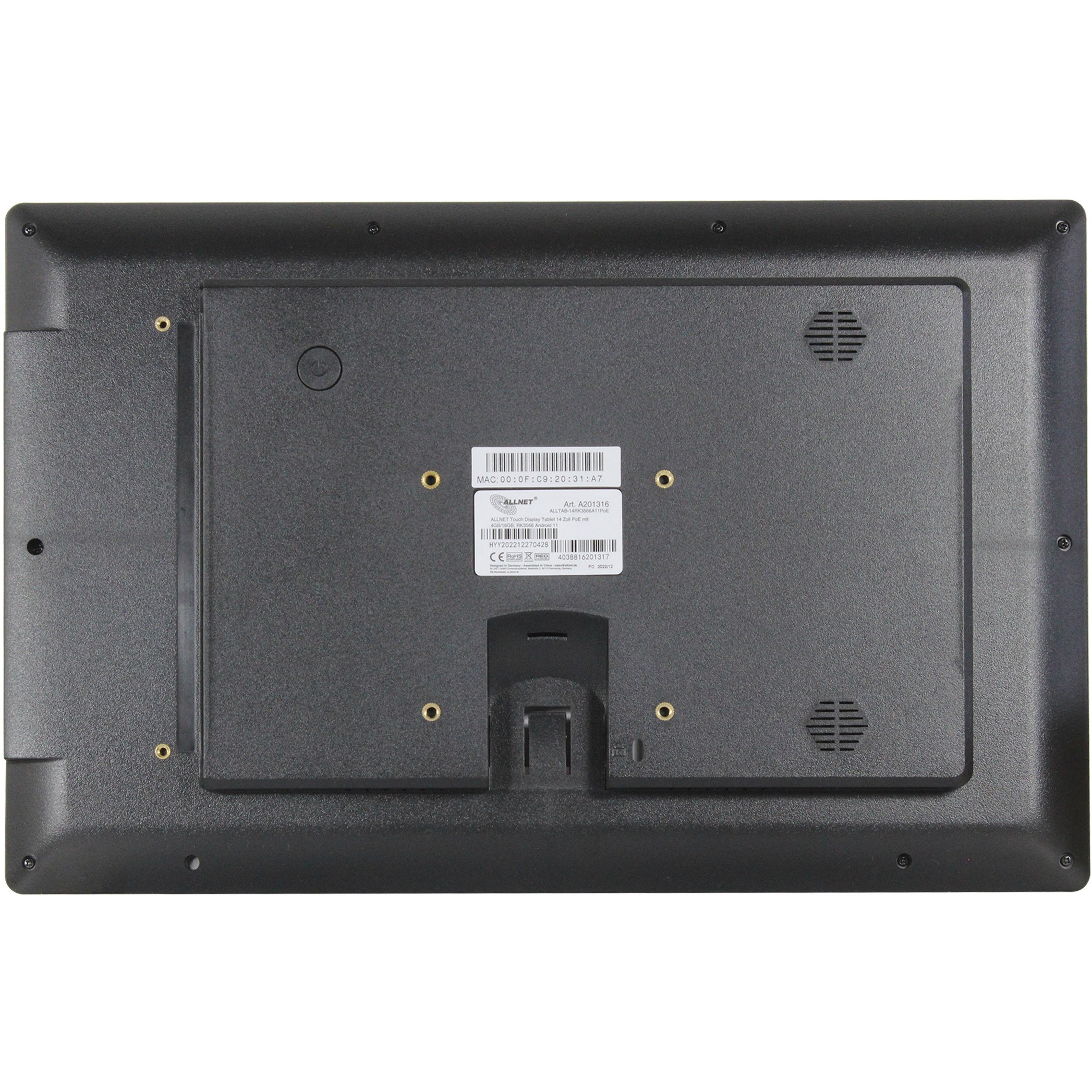 Tablet ALLNET Touch Display 18 Zoll PoE mit 8GB/64GB RK3568 Android 13-1