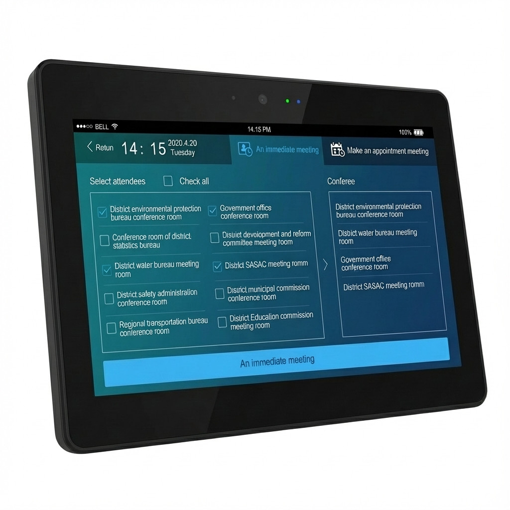 Tablet ALLNET Meetingraum RGB LED 13 Zoll RK3399 Android 10 i NFC/RFID crna boja-0