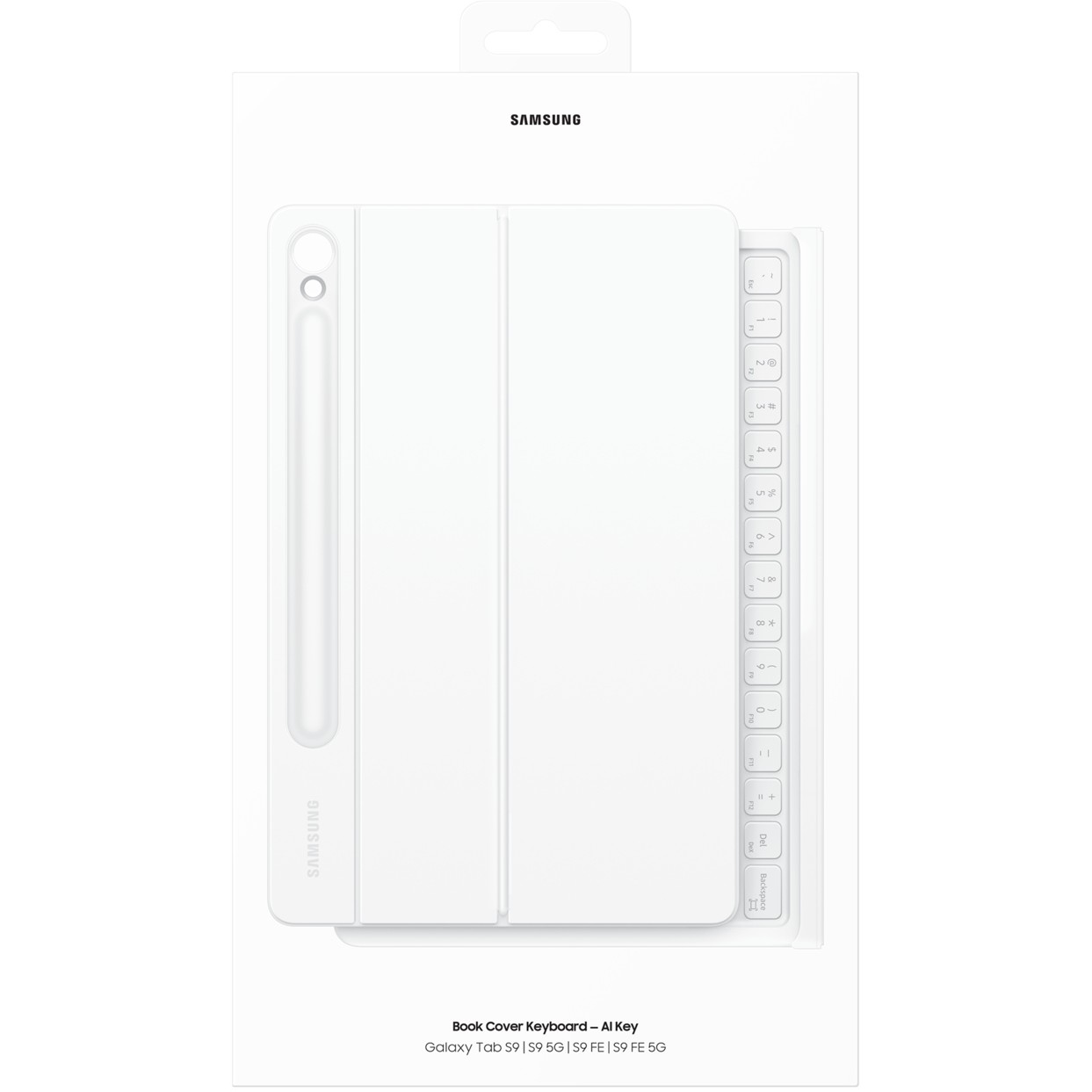Preklopna tipkovnica SAMSUNG Book Cover za Galaxy Tab S9/S9 FE (bijela)-2