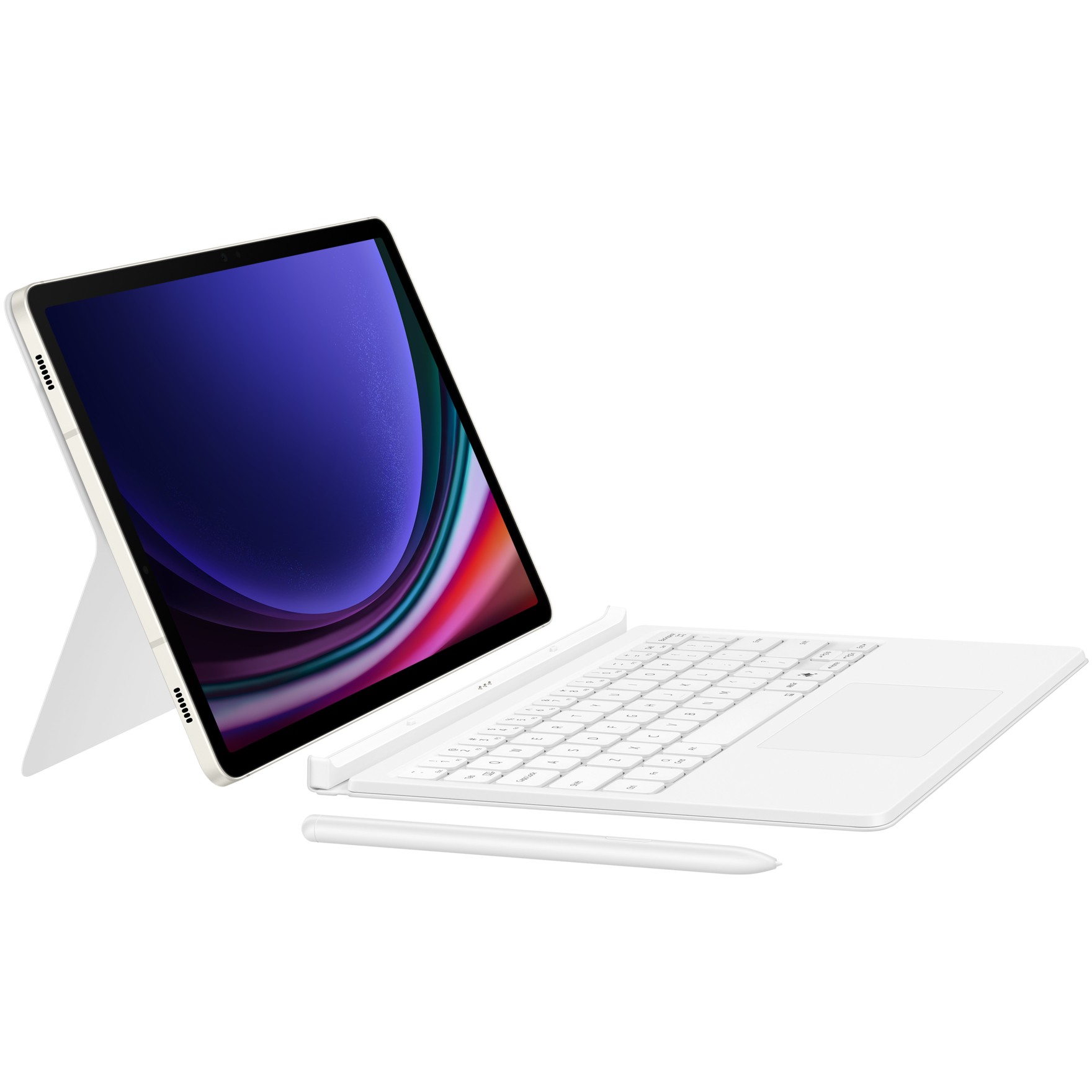 Preklopna tipkovnica SAMSUNG Book Cover za Galaxy Tab S9/S9 FE (bijela)-7