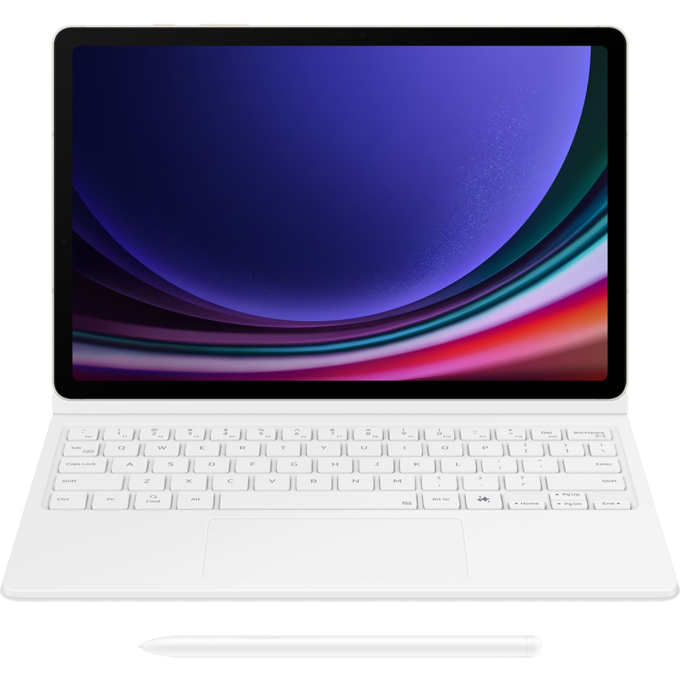 Preklopna tipkovnica SAMSUNG Book Cover za Galaxy Tab S9/S9 FE (bijela)-9