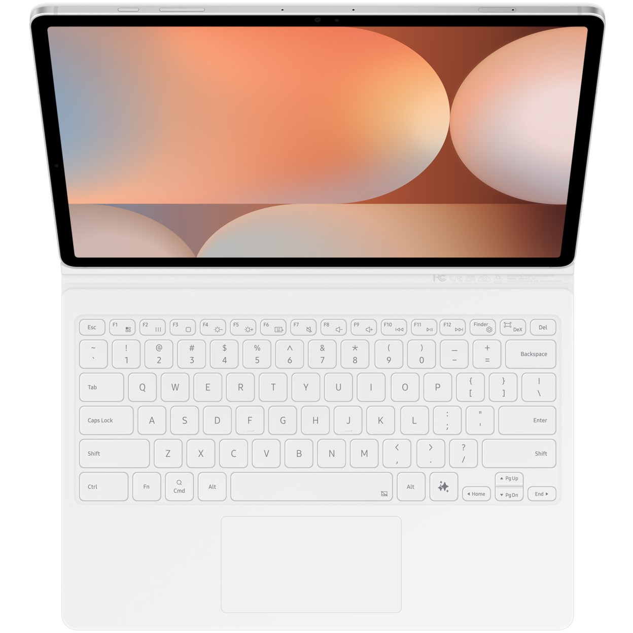 Tipkovnica Samsung Book Cover Keyboard za Tab S10+/S9+/S9 FE+ bijela boja-10