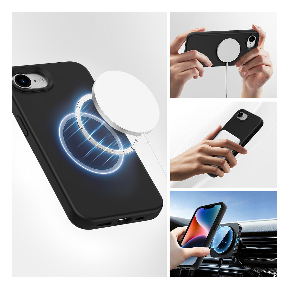 Silikonska maska 4SMARTS Cupertino za Apple iPhone 16e-3
