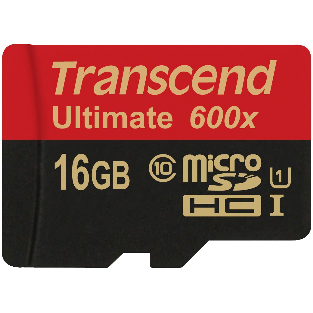 CARD microSD Kartica TRANSCEND 16GB SDHC UHS1 600x s adapterom-0