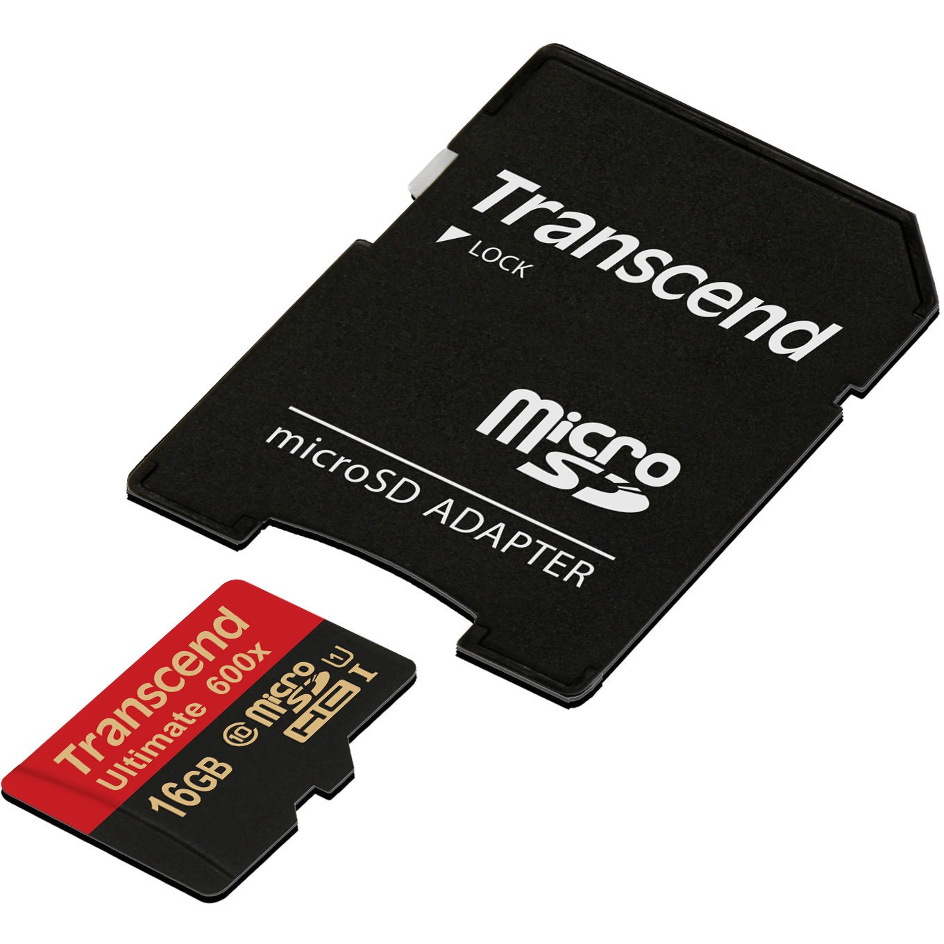 CARD microSD Kartica TRANSCEND 16GB SDHC UHS1 600x s adapterom-1
