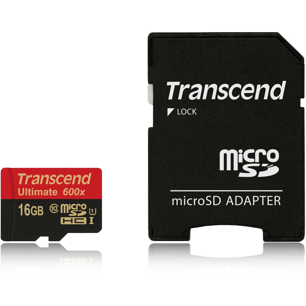 CARD microSD Kartica TRANSCEND 16GB SDHC UHS1 600x s adapterom-2