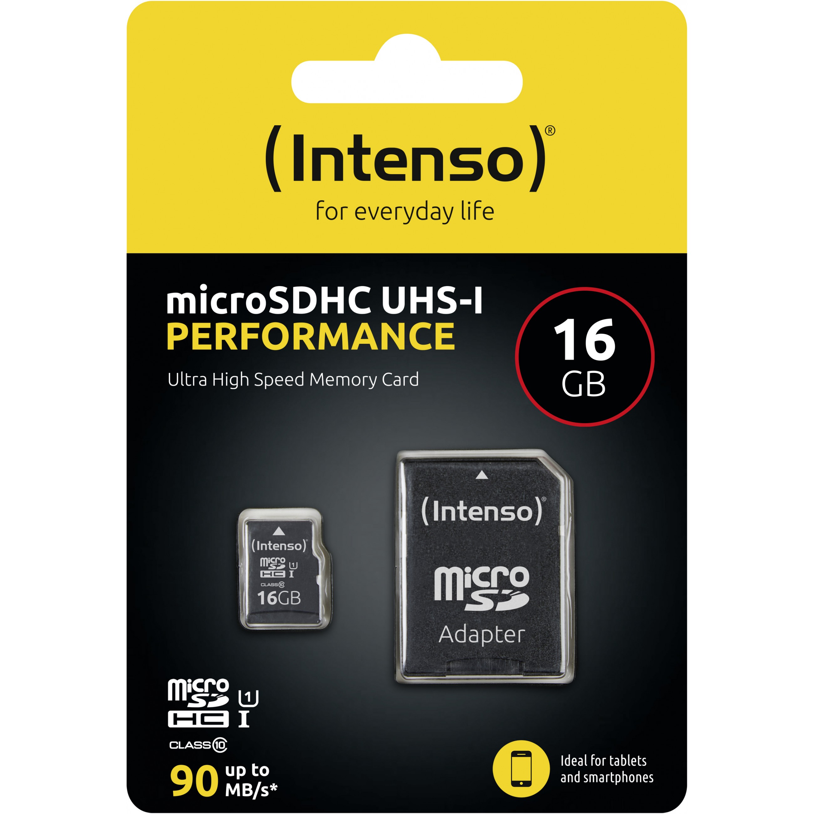 Micro SD kartica INTENSO CARD 16GB SD-HC UHS-I inkl. SD-Adapter-1