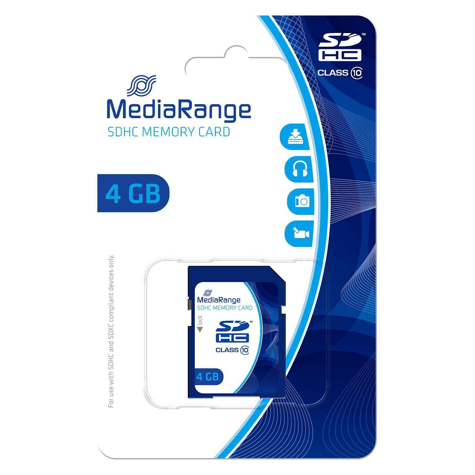 Kartica MediaRange 4GB SDHC CL.10-1