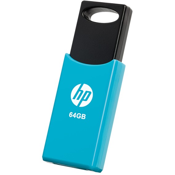 USB Stick HP v212w 64GB 2.0 Flash Drive (crna/plava)-0