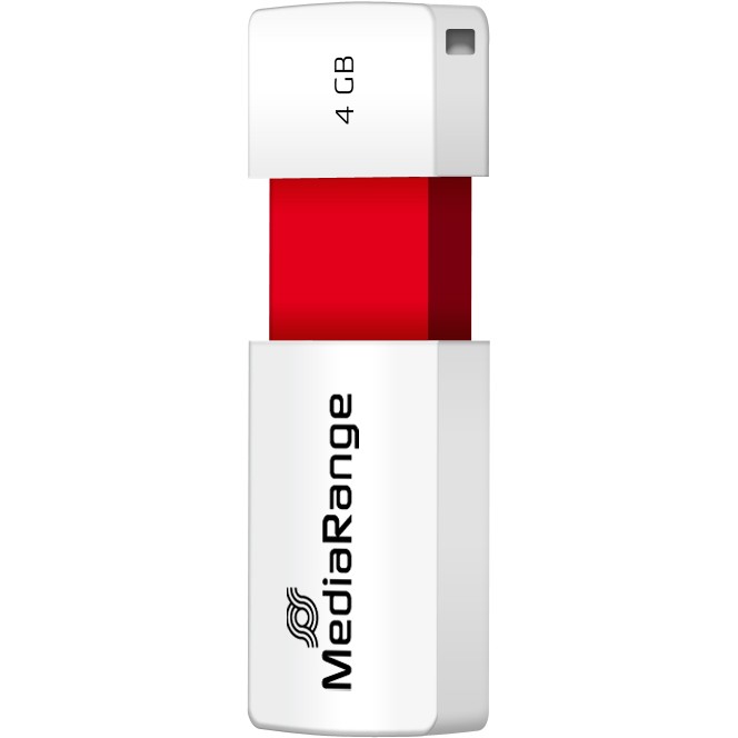 USB-Stick MEDIARANGE MEDIA RANGE STICK 4GB USB 2.0 Slider crvena boja
