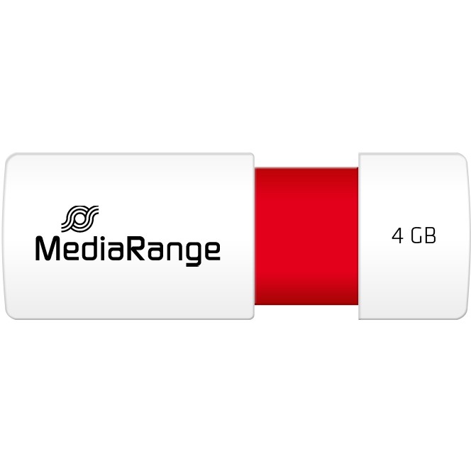 USB-Stick MEDIARANGE MEDIA RANGE STICK 4GB USB 2.0 Slider crvena boja-3