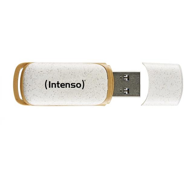 USB Stick INTENSO STICK Green Line 128 GB (beige/braun, USB-A 3.2 Gen 1)