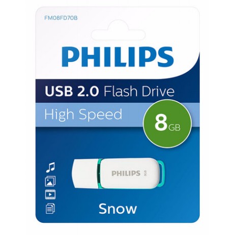 USB Stick PHILIPS STICK 8GB Snow Edition Spring Green-0