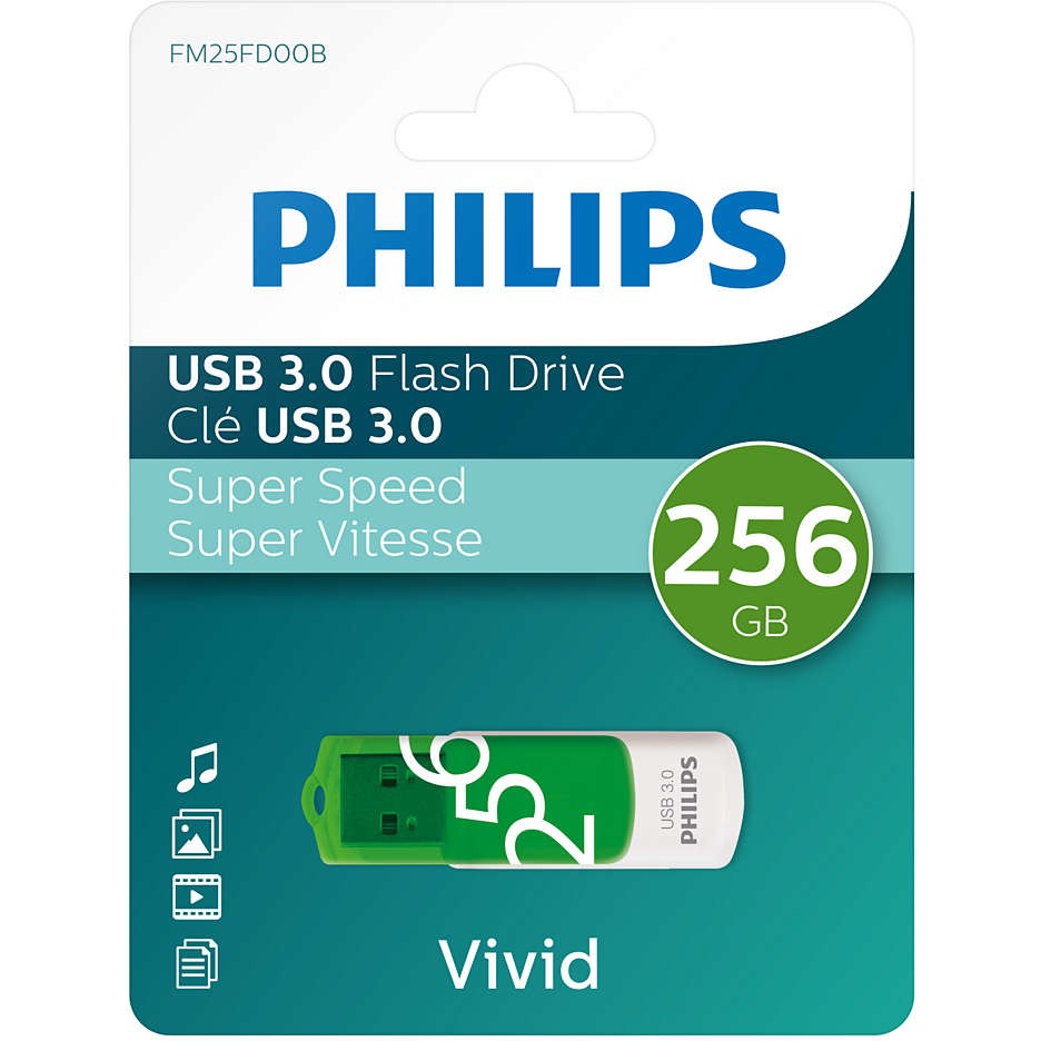 USB Stick PHILIPS 256GB Vivid Edition Spring Green-2