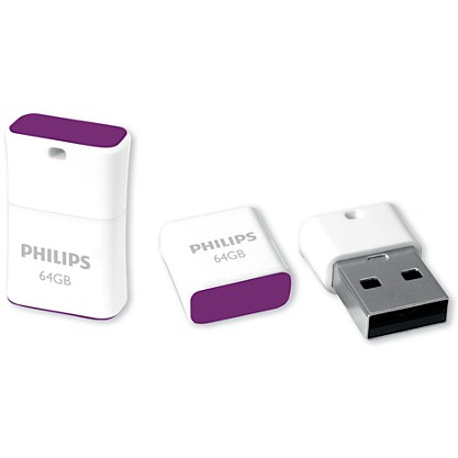 USB Stick PHILIPS 64GB Pico Edition Magic Purple-0