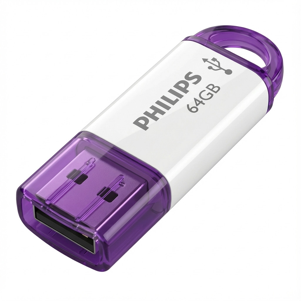 USB Stick PHILIPS 64GB Snow Edition Magic Purple 2-Pack-0
