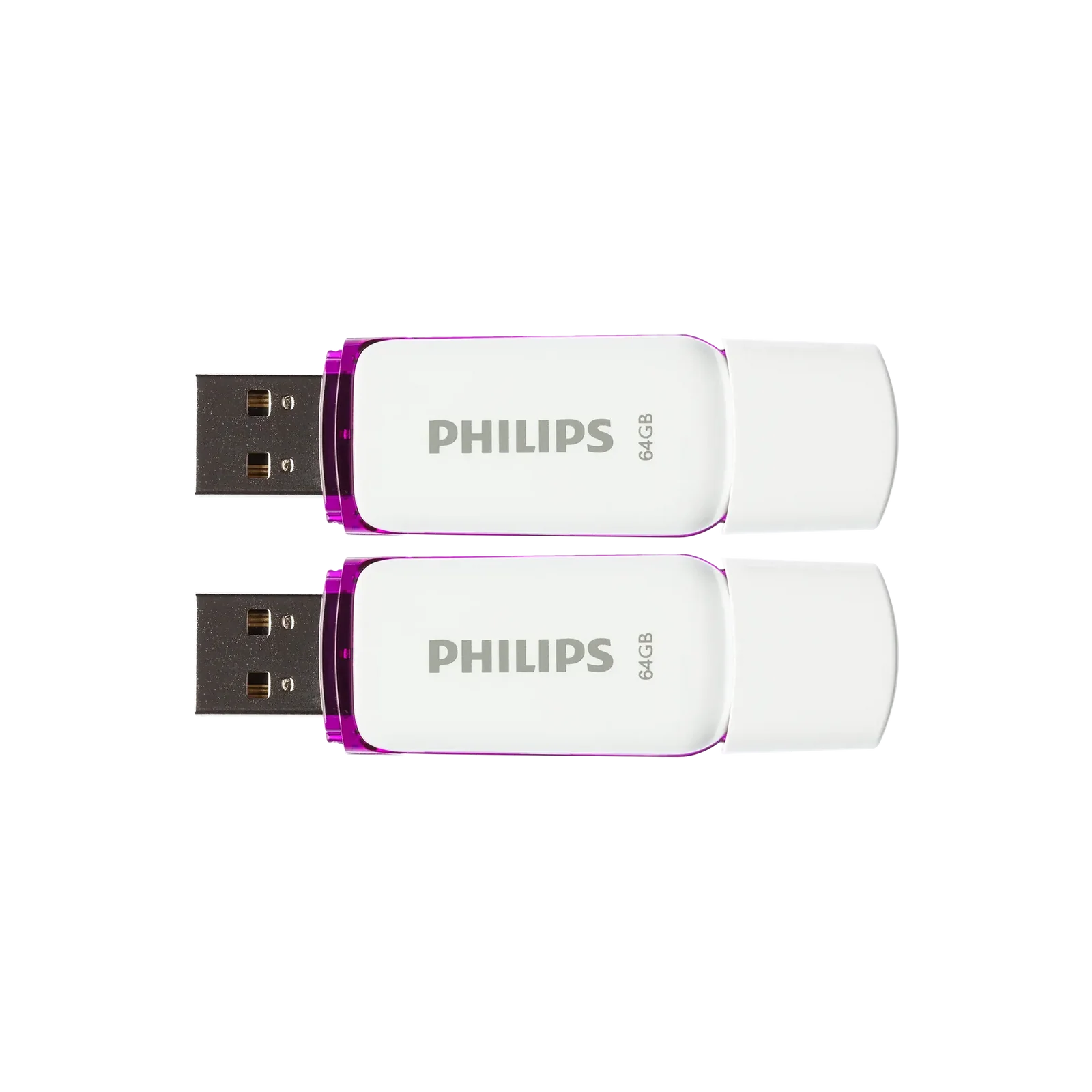 USB stick PHILIPS FM64FD70D/00 Snow Edition (64 GB, USB 2.0, 2 komada, ljubičasta boja)-2