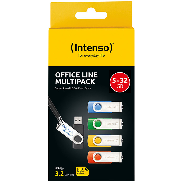 USB Stick INTENSO STICK Office Line 32GB 3.2 Multipack x5-1