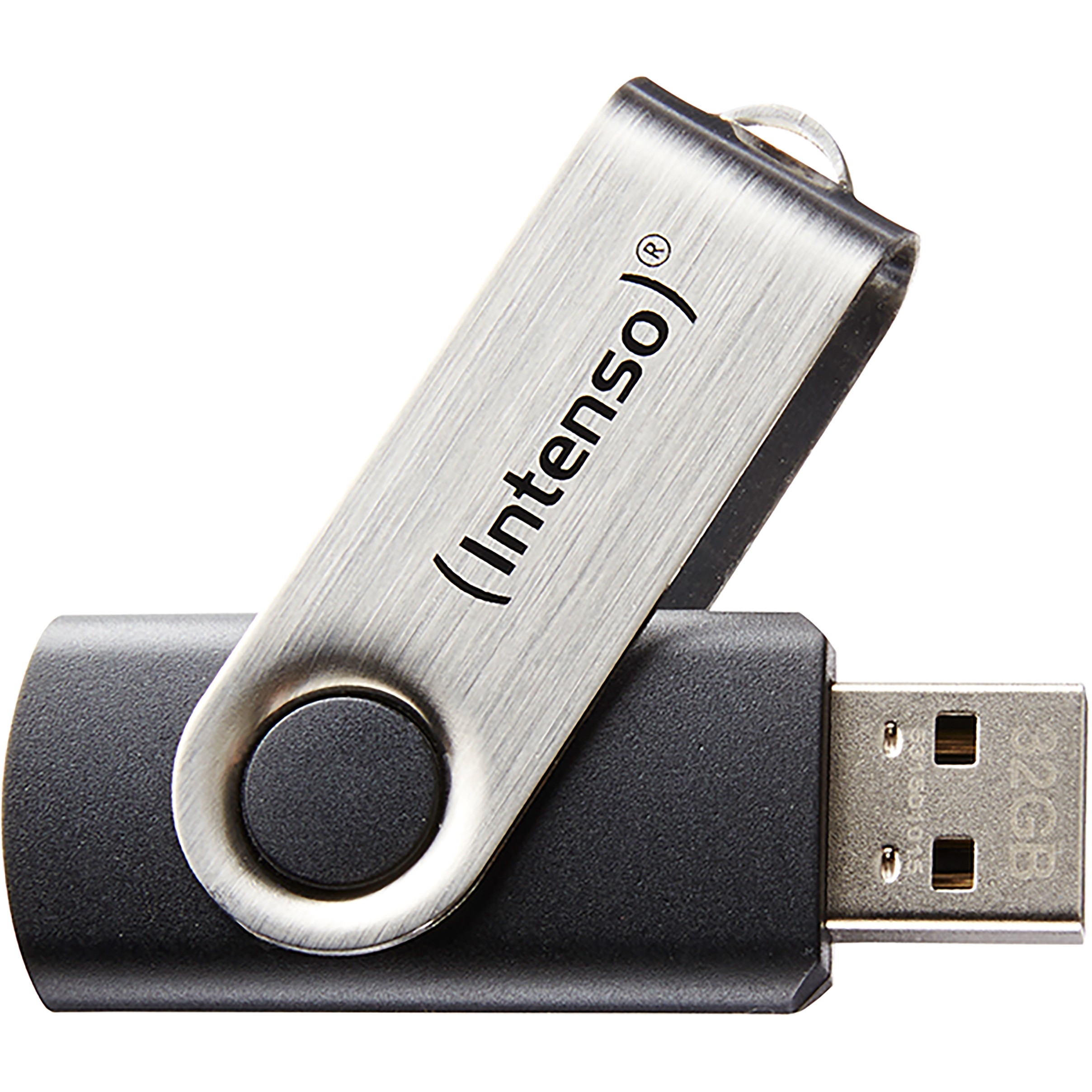 USB Stick INTENSO STICK 8GB USB 2.0 Basic Line crna/srebrna