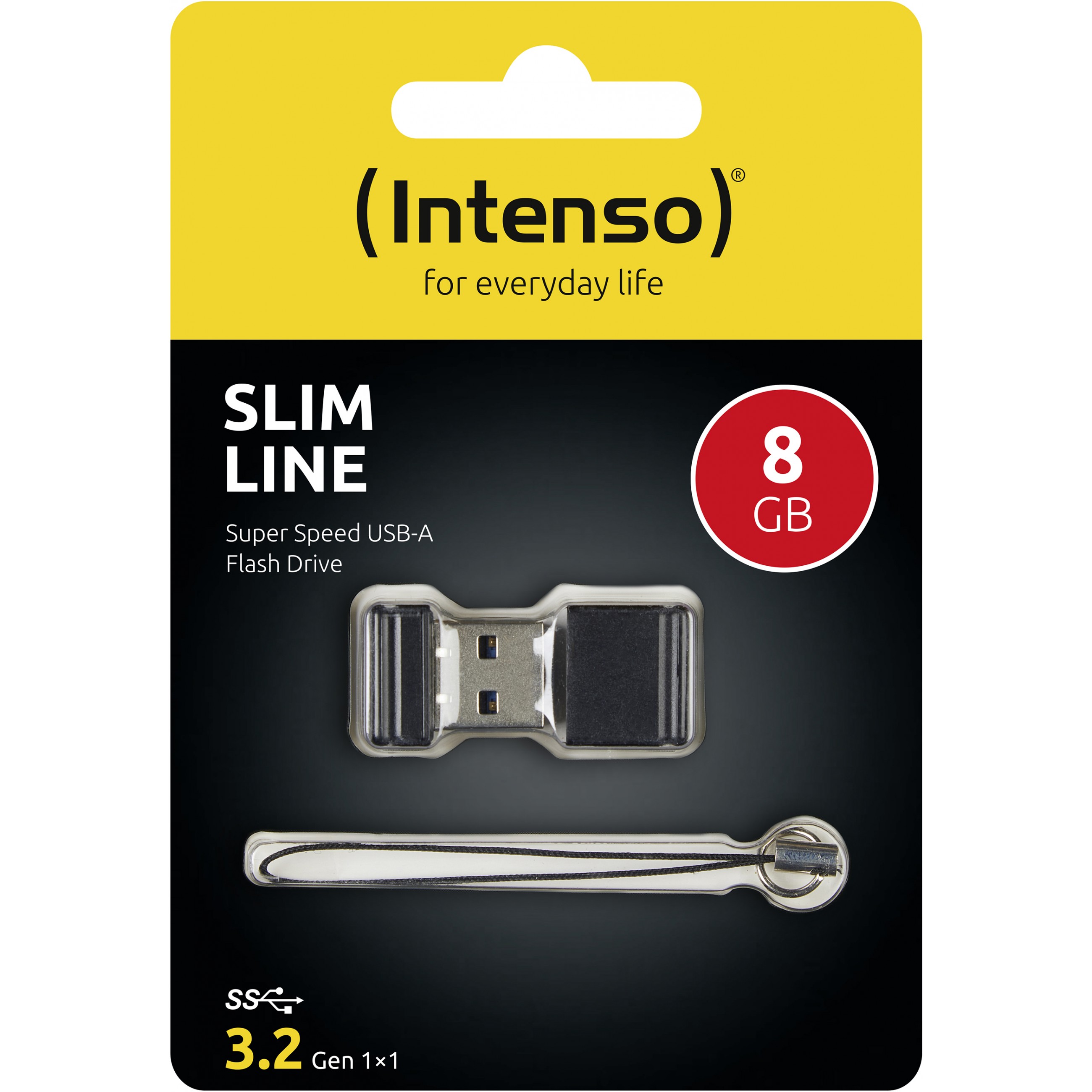 USB Stick INTENSO 3532460 8GB USB 3.0 Slim Line Black-2