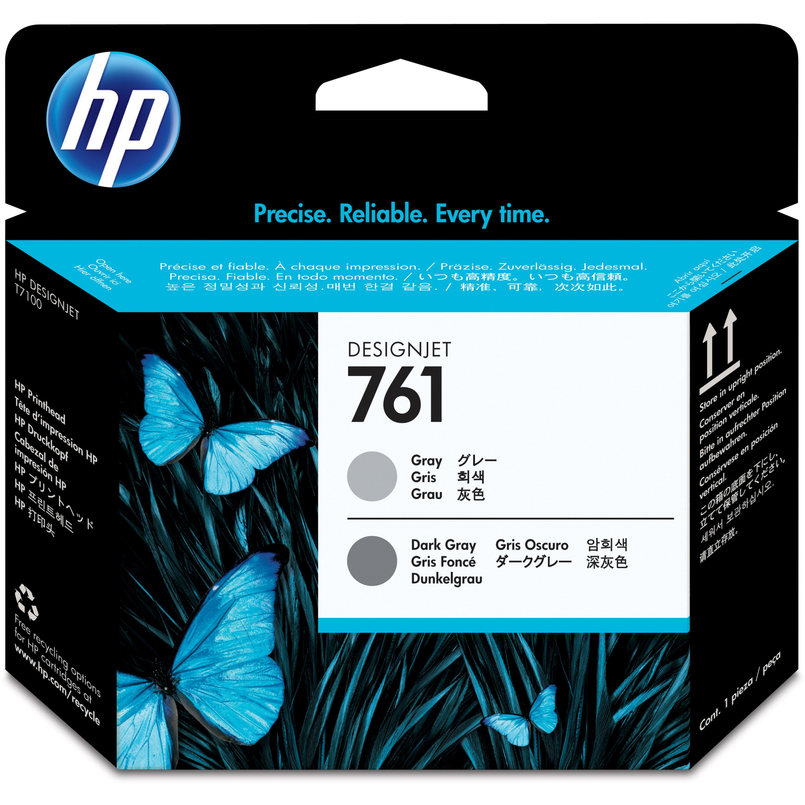 Toner HP 761 Original Druckkopf siva i tamno siva standardna kapacitet 1er-Pack