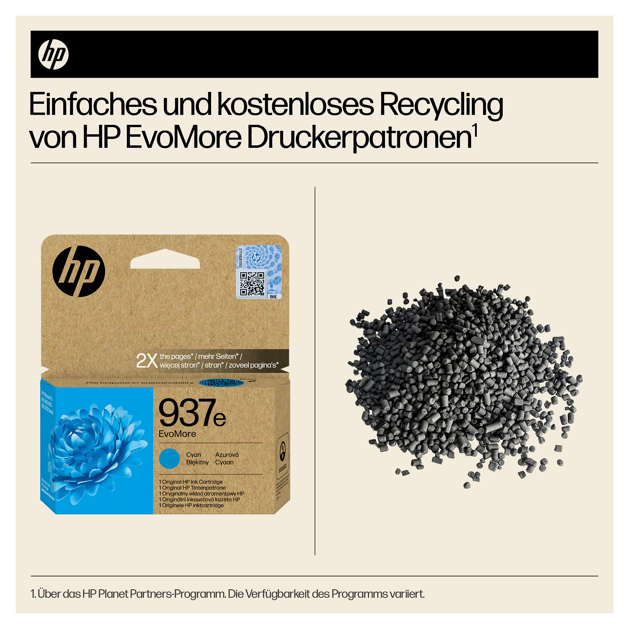 Toner HP 937e EvoMore Cyan Original Ink Cartridge-5