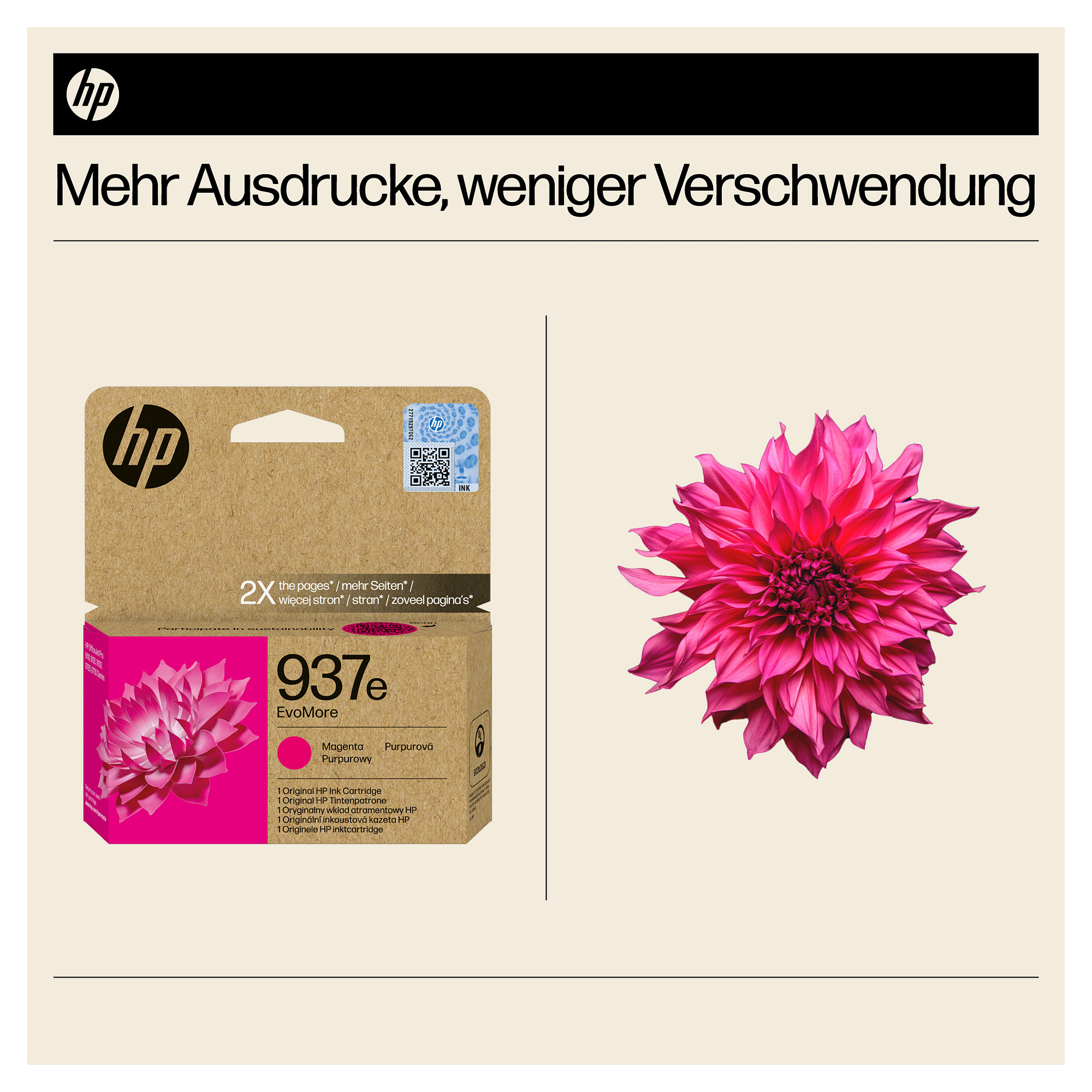 Toner HP 937e EvoMore magenta boja-3
