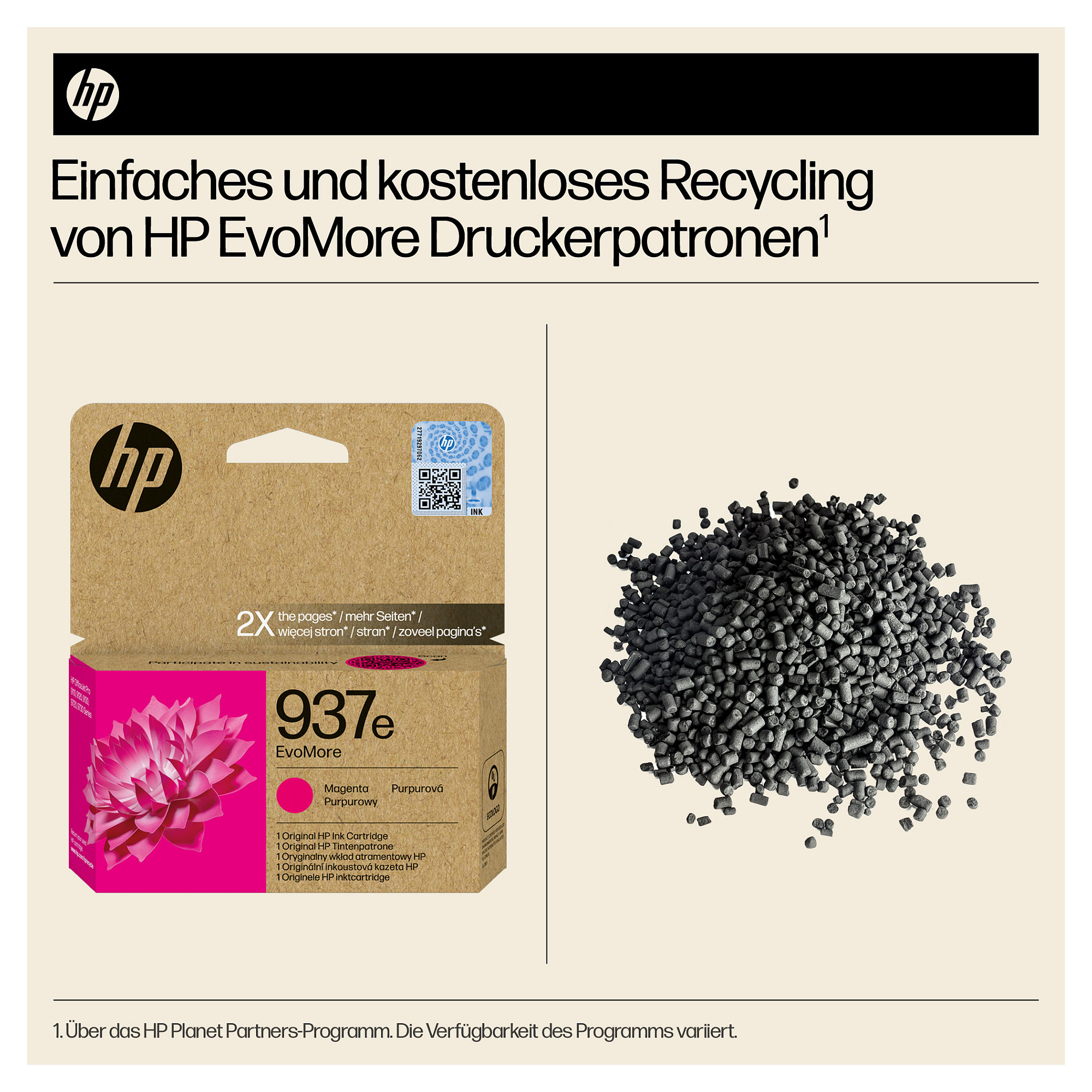 Toner HP 937e EvoMore magenta boja-5