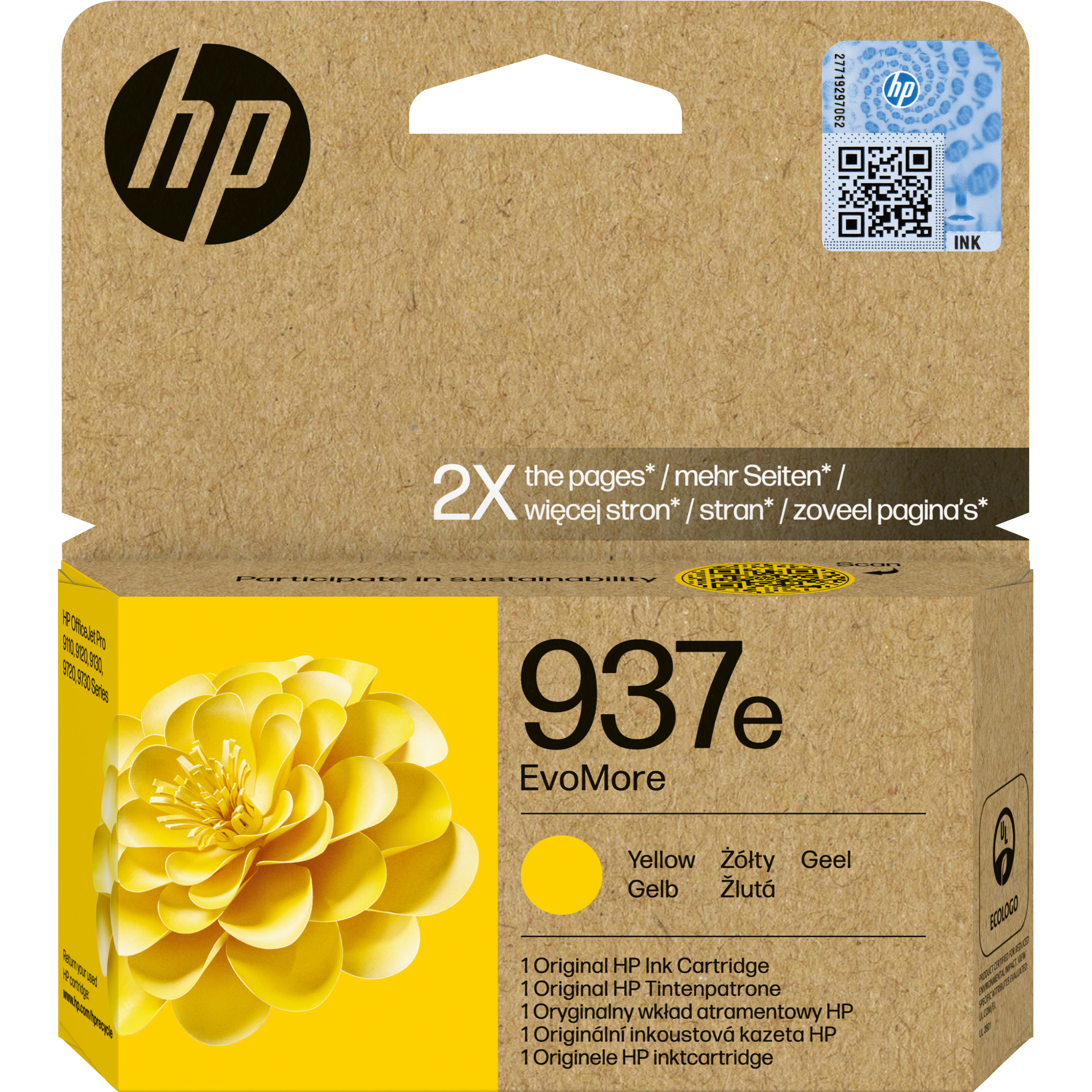 Toner HP 937e EvoMore žuta boja-0