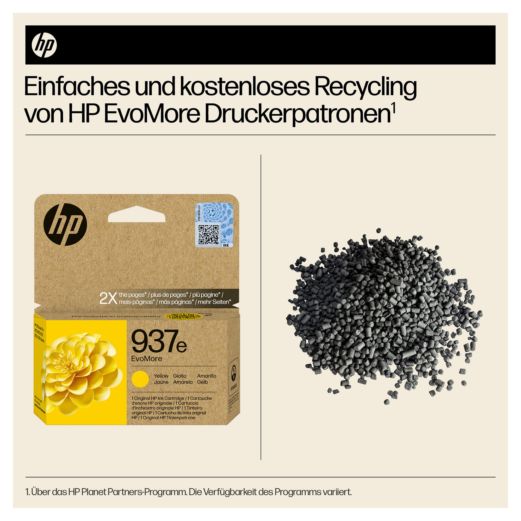 Toner HP 937e EvoMore žuta boja-2